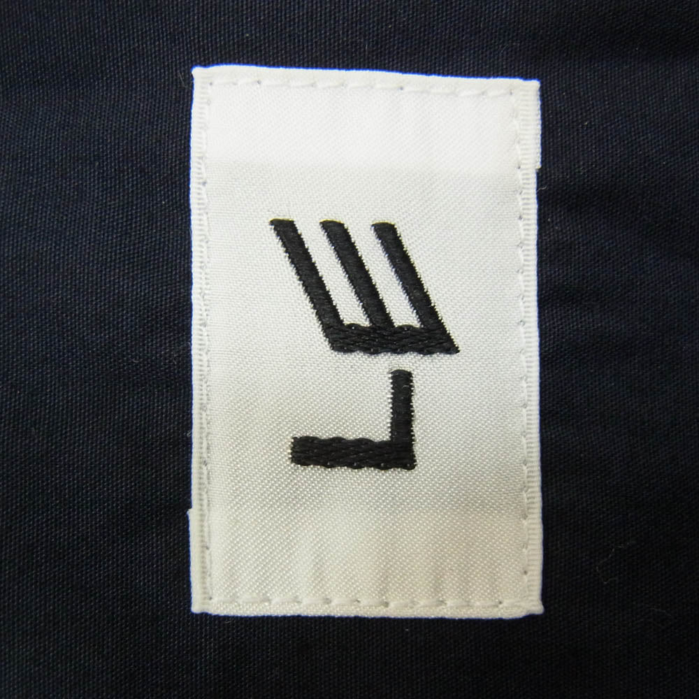 エルイー 22-050-053-2490-1-0 BAND Collar shirts バンド カラー 長袖 シャツ ネイビー系 2【中古】