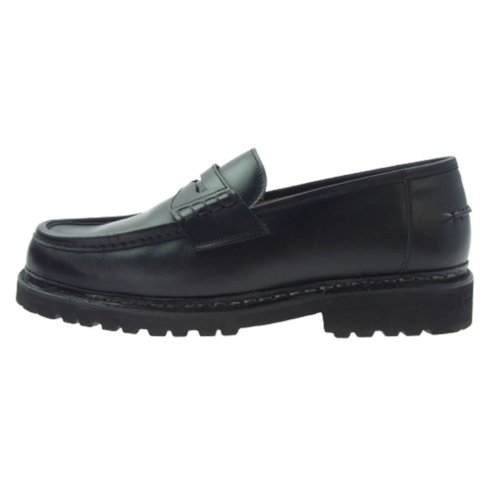 Berwick バーウィック 5293BCVL BOX CALF ヴィブラムヴィライト ソール コイン ローファー ブラック系 UK7/26cm【中古】