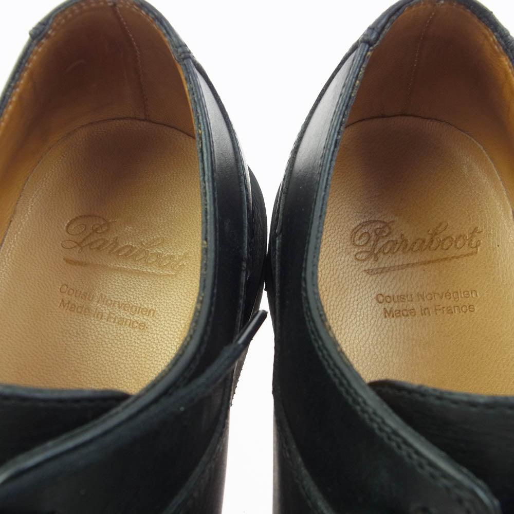 Paraboot パラブーツ 705109 AVIGNON アヴィニョン ドレス レザー シューズ ブラック系 6.5【中古】