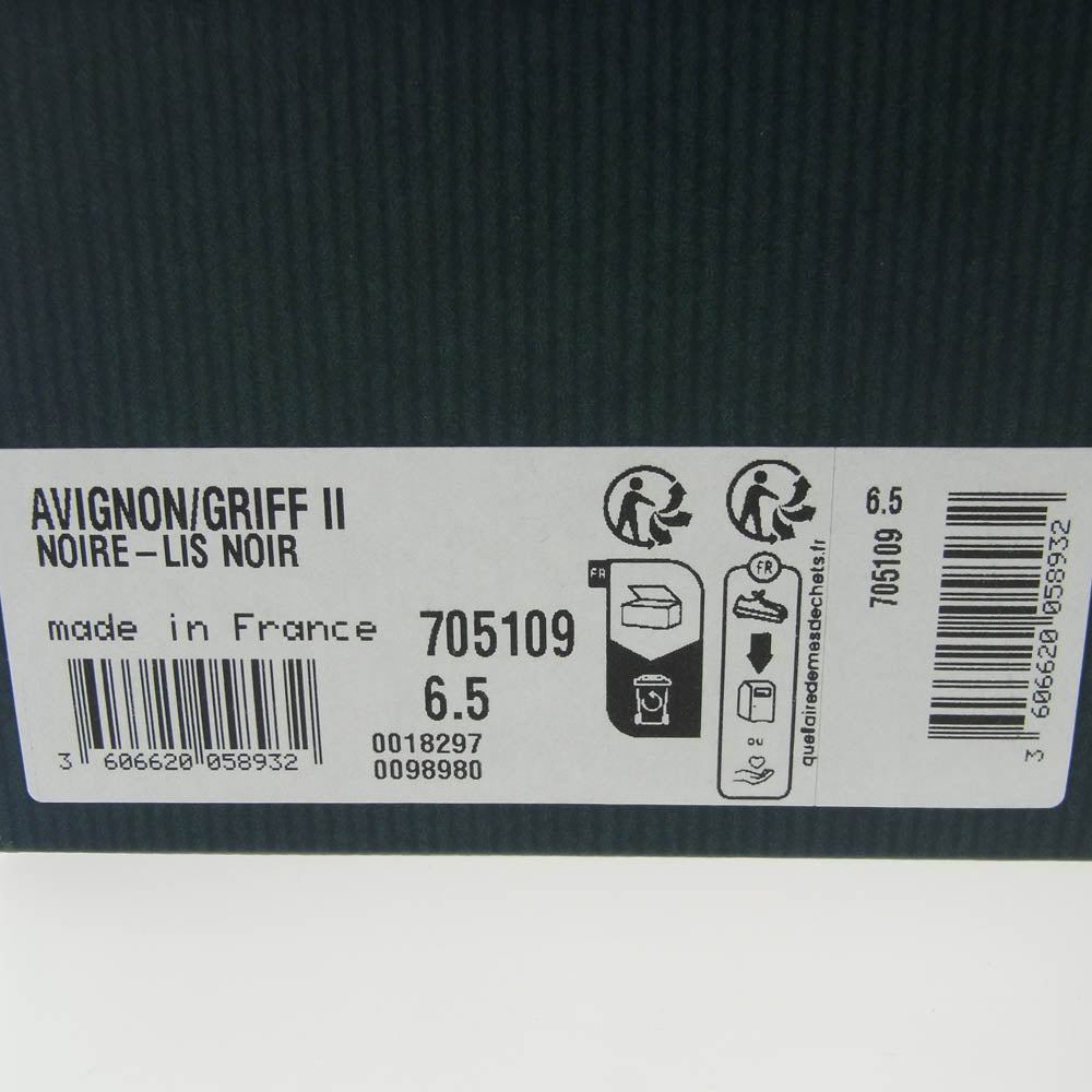 Paraboot パラブーツ 705109 AVIGNON アヴィニョン ドレス レザー シューズ ブラック系 6.5【中古】
