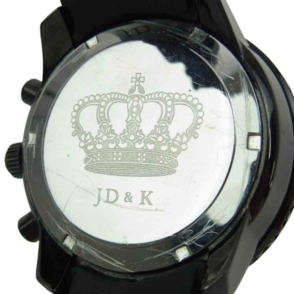 Justin Davis ジャスティンデイビス KIYOHARU 清春 コラボ クロノグラフ ウォッチ 時計 ブラック系【中古】