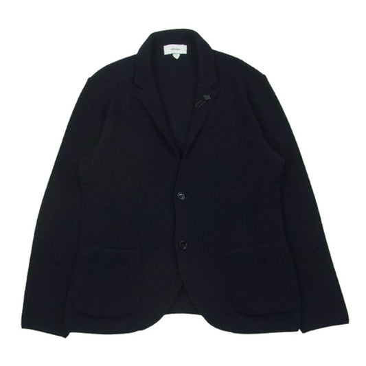 LARDINI ラルディーニ 24AW KN.1803 新型ブートニエール付き ウール ニット ジャケット ダークネイビー系 L【中古】