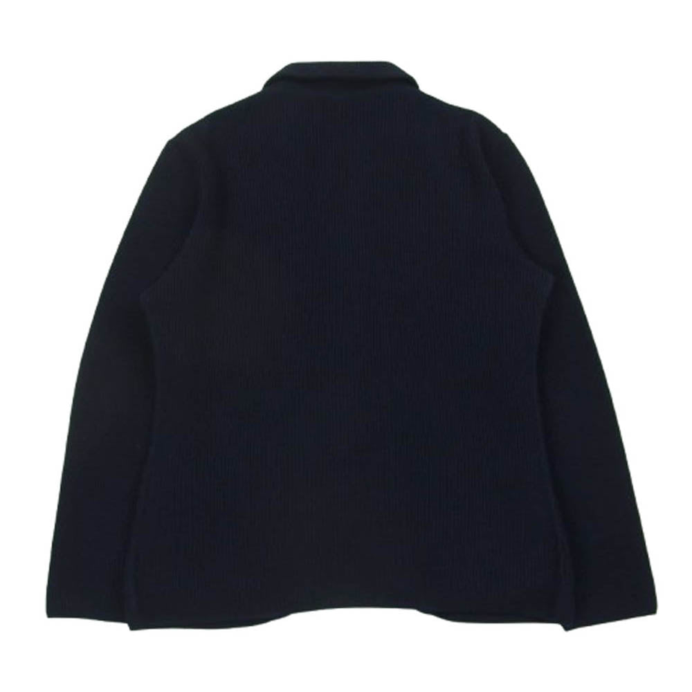LARDINI ラルディーニ 24AW KN.1803 新型ブートニエール付き ウール ニット ジャケット ダークネイビー系 L【中古】