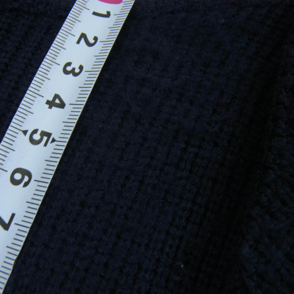LARDINI ラルディーニ 24AW KN.1803 新型ブートニエール付き ウール ニット ジャケット ダークネイビー系 L【中古】