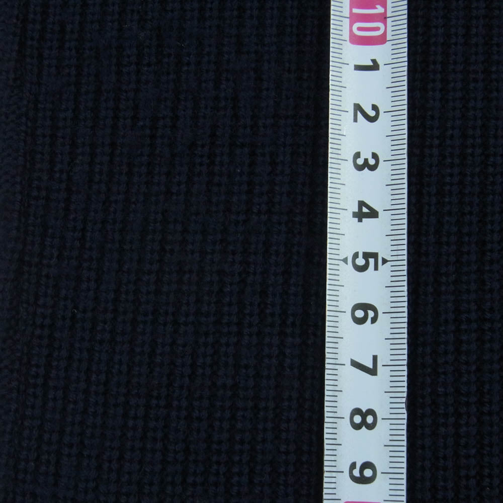 LARDINI ラルディーニ 24AW KN.1803 新型ブートニエール付き ウール ニット ジャケット ダークネイビー系 L【中古】