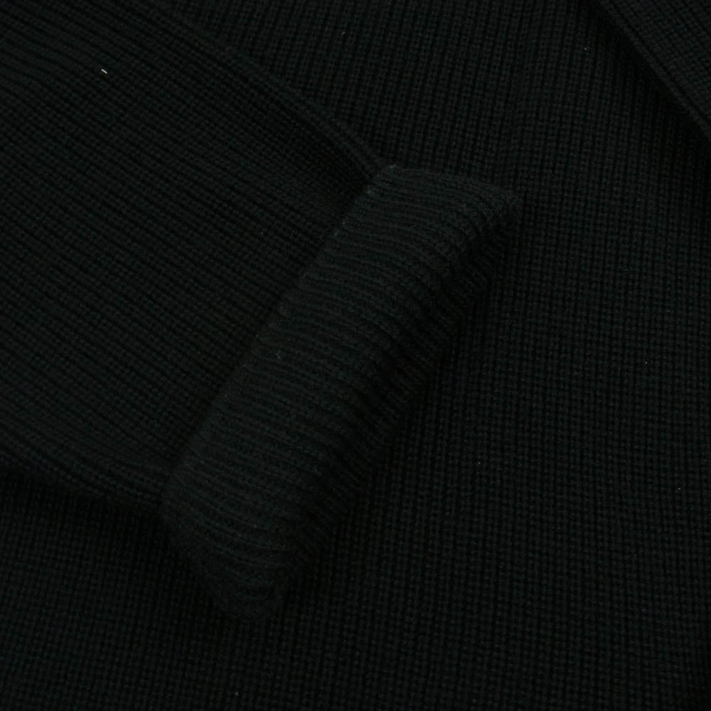 LARDINI ラルディーニ 24AW KN.1803 新型ブートニエール付き ウール ニット ジャケット イタリア製 ブラック系 L【中古】