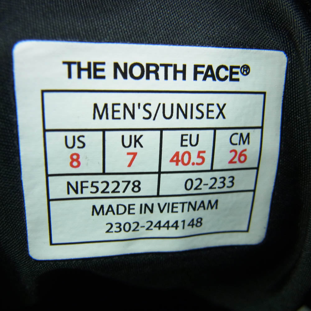 THE NORTH FACE ノースフェイス NF52278 Nuptse Bootie WP VI Short SE ヌプシブーティウォータープルーフVIショート ブーツ ブラック系 26cm【中古】