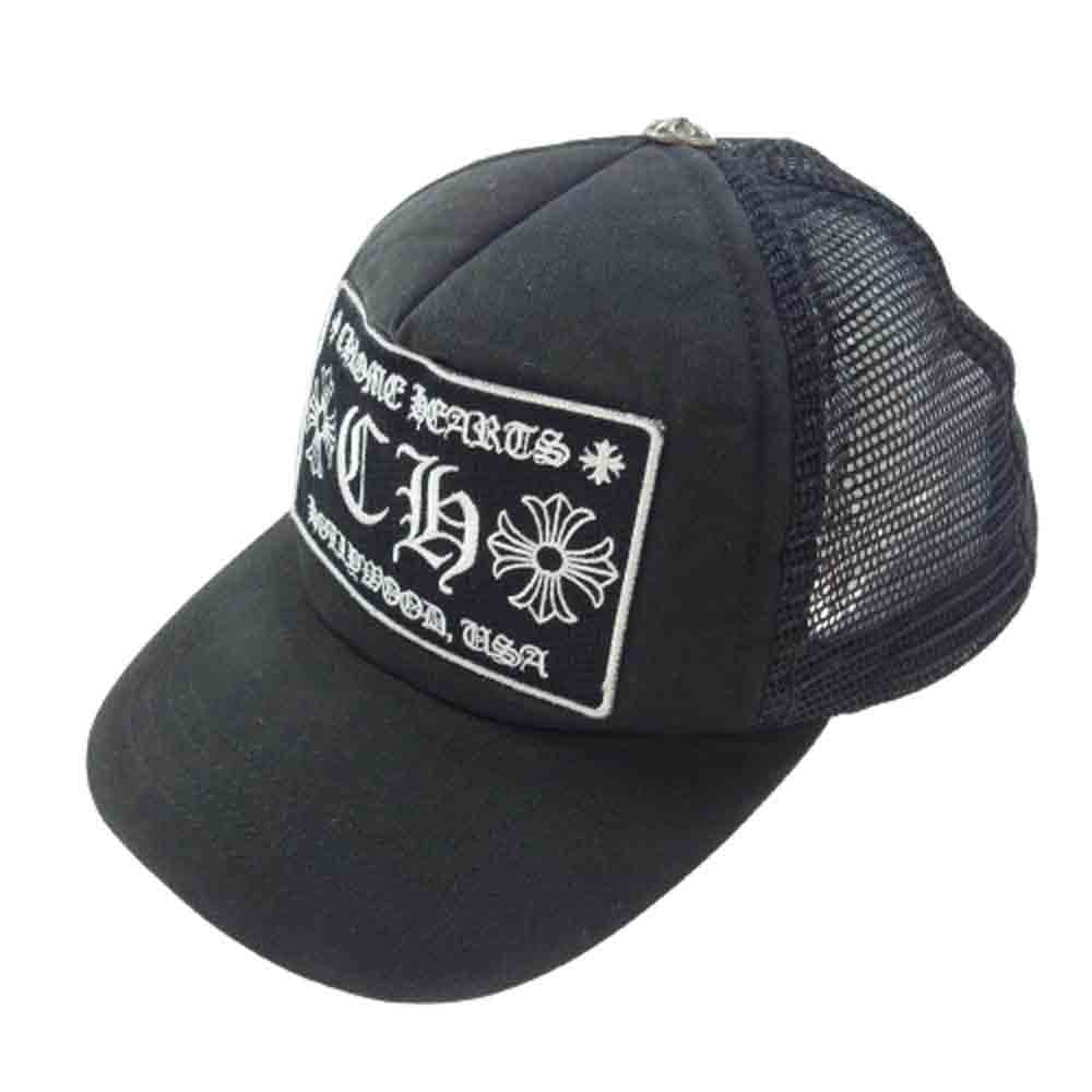 CHROME HEARTS クロムハーツ（原本無） TRUCKER CAP トラッカー キャップ CHパッチ ブラック ブラック系【中古】