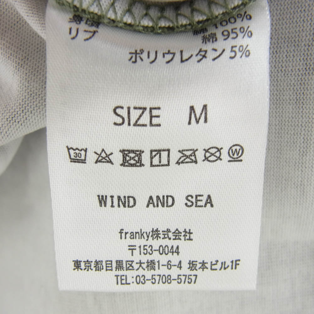 WIND AND SEA ウィンダンシー 23AW S_E_A DN-CAMO L/S TEE ロングスリーブ 長袖 Tシャツ グリーン系 M【中古】