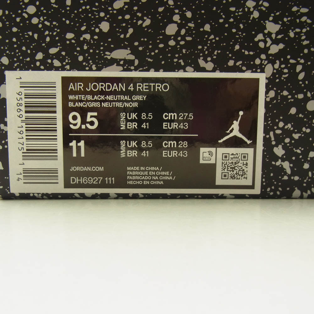 NIKE ナイキ DH6927-111 Air Jordan 4 Military Black エアジョーダン 4 ミリタリー ブラック スニーカー ホワイト系 ブラック系 ベージュ系 27.5cm【中古】