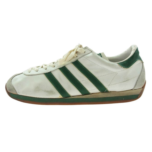 adidas アディダス フランス製 80s Country カントリー ローカット スニーカー ホワイト系 グリーン系 42 2/3【中古】