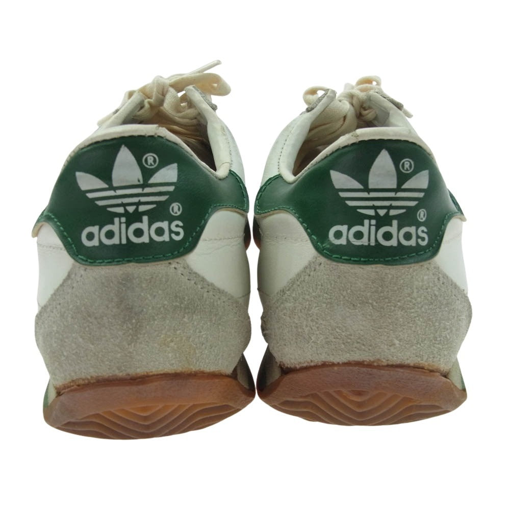 adidas アディダス フランス製 80s Country カントリー ローカット スニーカー ホワイト系 グリーン系 42 2/3【中古】