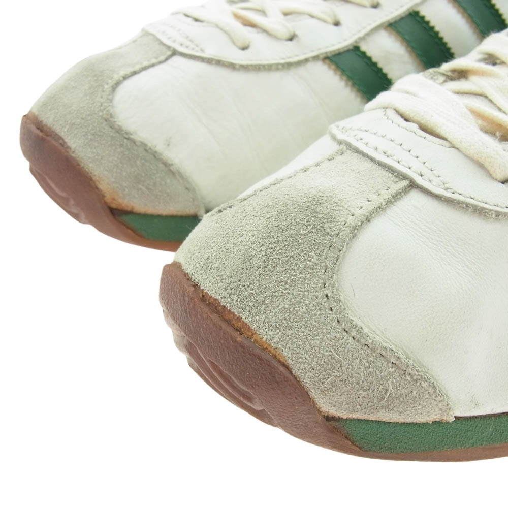 adidas アディダス フランス製 80s Country カントリー ローカット スニーカー ホワイト系 グリーン系 42 2/3【中古】