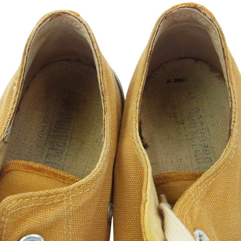 CONVERSE コンバース USA製 80s オールスター ローカット スニーカー からし マスタード ブラウン系 9【中古】