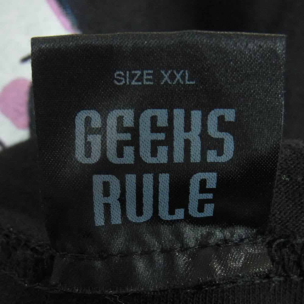 GEEKS RULE ギークスルール KILL la KILL キルラキル Silkscreen Vol.01 シルクスクリーン プリント 半袖 Tシャツ ブラック系 XXL【中古】