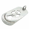 CHROME HEARTS クロムハーツ（原本無） D TAG LRG CROSS DAGG カットアウト クロス ダガー ラージ ドッグタグ  ペンダント トップ シルバー系【中古】