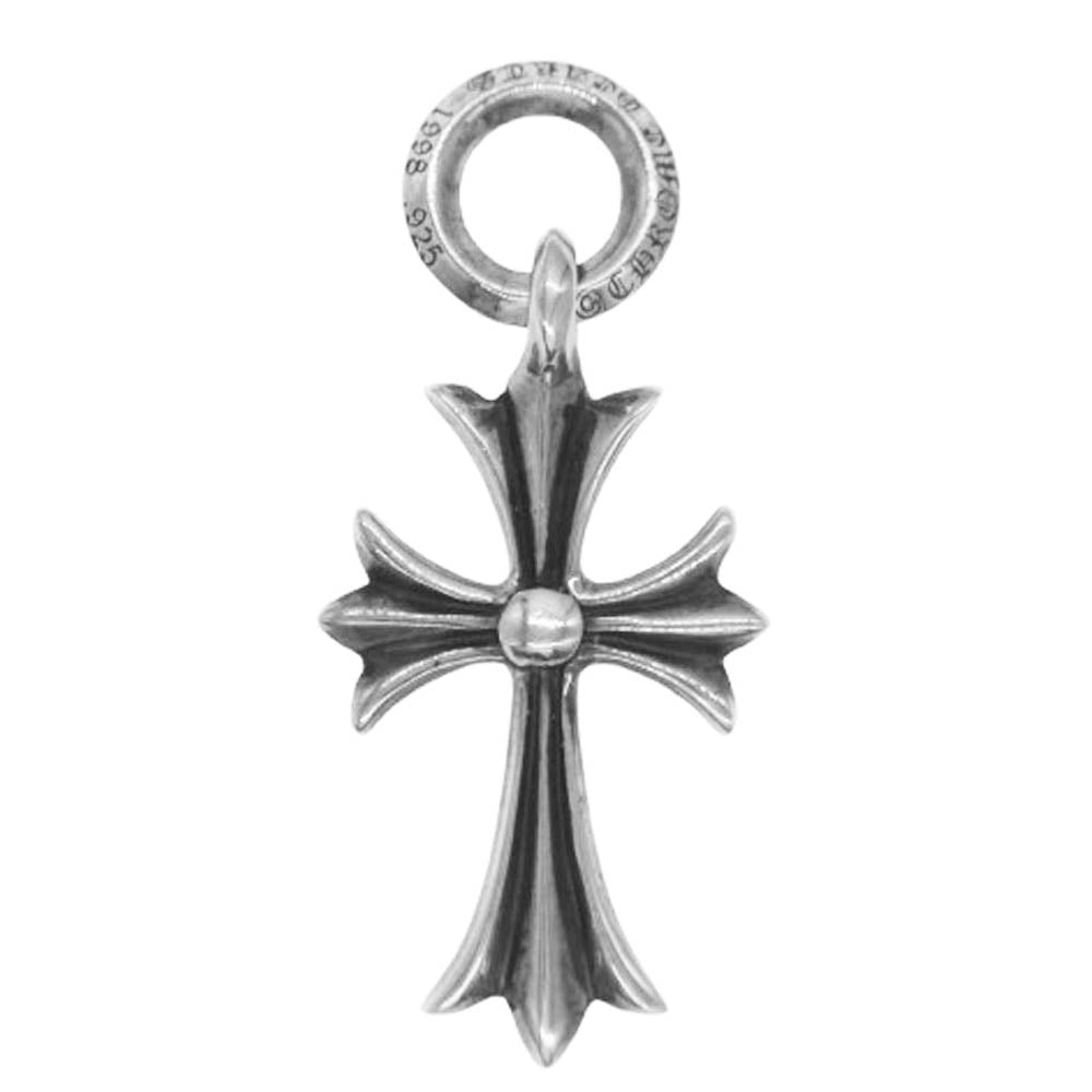 CHROME HEARTS クロムハーツ（原本無） TINY CH CROSS タイニーCHクロス チャーム ペンダント トップ シルバー系【中古】