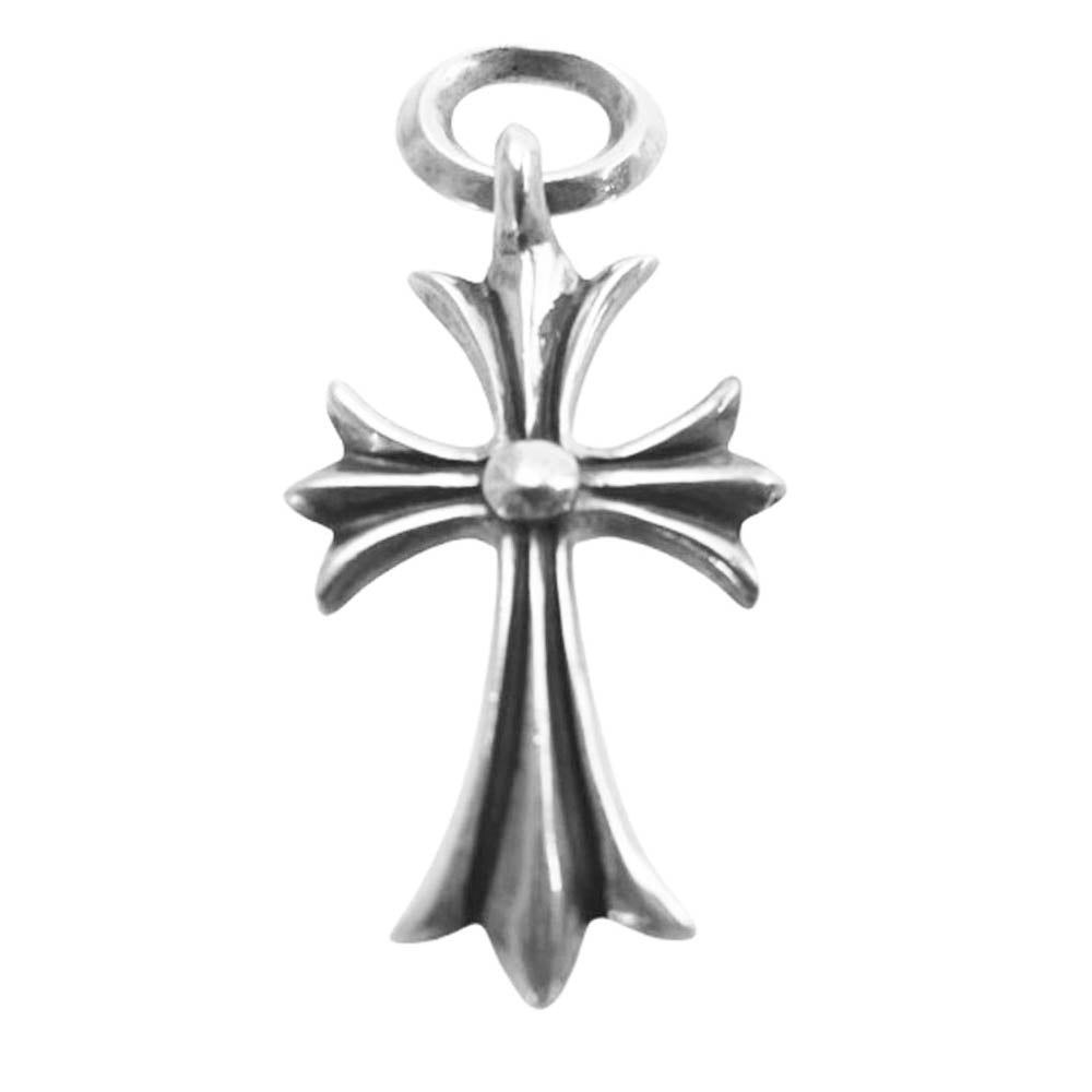 CHROME HEARTS クロムハーツ（原本無） TINY CH CROSS タイニーCHクロス チャーム ペンダント トップ シルバー系【中古】