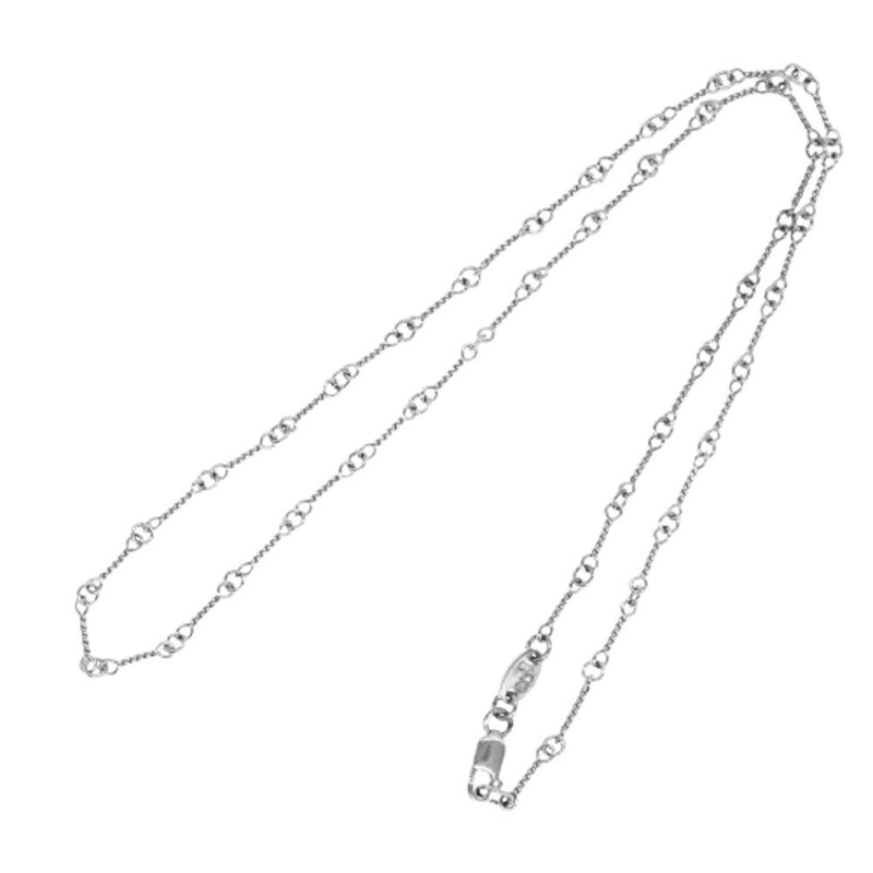 CHROME HEARTS クロムハーツ（原本無） 18KWG NECKCHAIN T 16inch ホワイトゴールド ツイストチェーン 16インチ ネックレス シルバー系【中古】