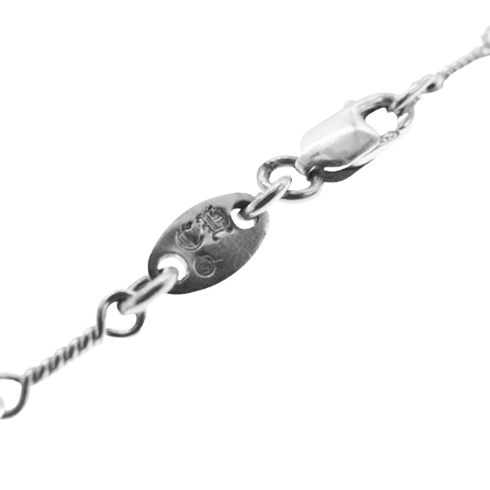 CHROME HEARTS クロムハーツ（原本無） 18KWG NECKCHAIN T 16inch ホワイトゴールド ツイストチェーン 16インチ ネックレス シルバー系【中古】