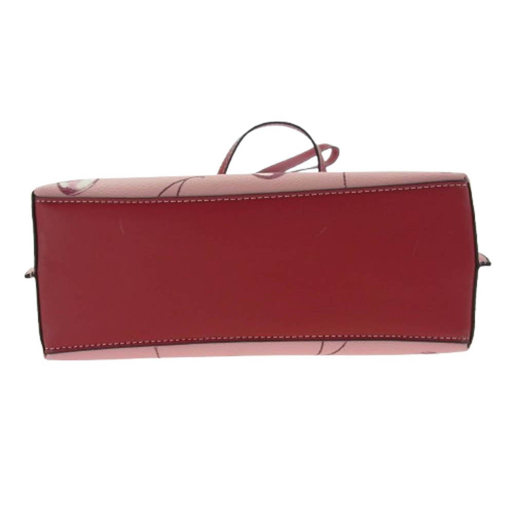 COACH コーチ CR293 モリー トート 25・チェリー プリント バッグ ピンク系【美品】【中古】