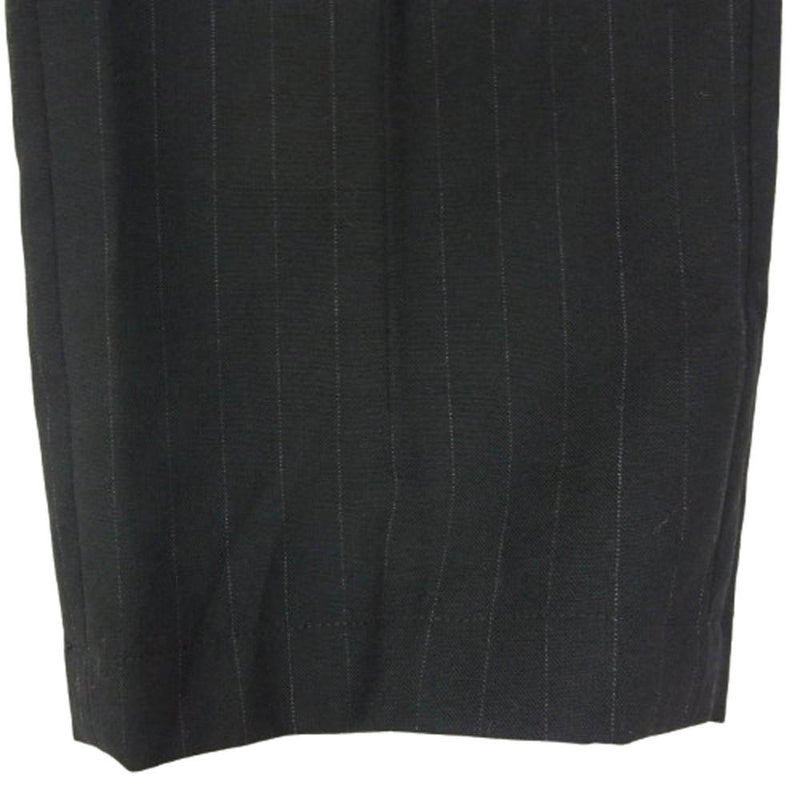 WACKO MARIA ワコマリア ストライプ スラックス パンツ ブラック系 S