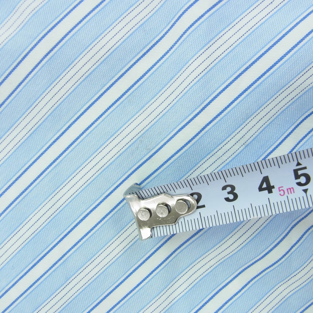 COMME des GARCONS HOMME DEUX コムデギャルソンオムドゥ 20AW DF-B027 ストライプ 長袖 シャツ ブルー系 XS【中古】