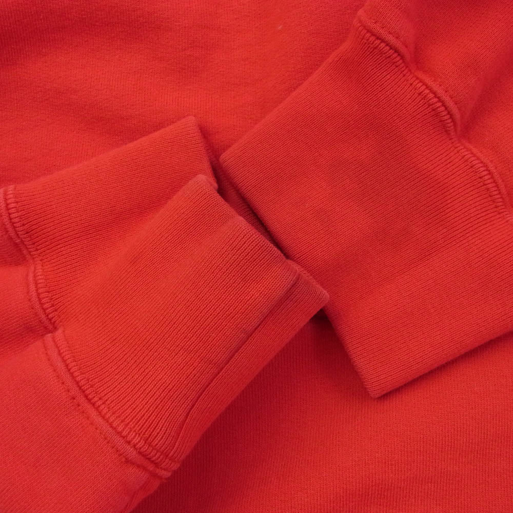 Supreme シュプリーム 19SS Chest Stripe Logo Hooded Sweatshirt チェスト ストライプ ロゴ フーデッド スウェット パーカー レッド系 L【中古】