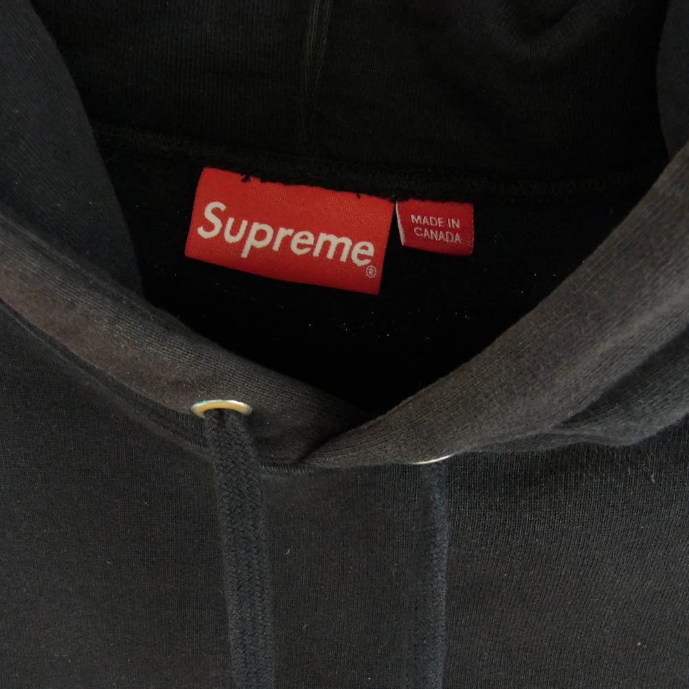 Supreme シュプリーム 19SS Toy Uzi Hooded Sweatshirt ピストル グラフィック刺繍 スウェット パーカー ブラック系 L【中古】