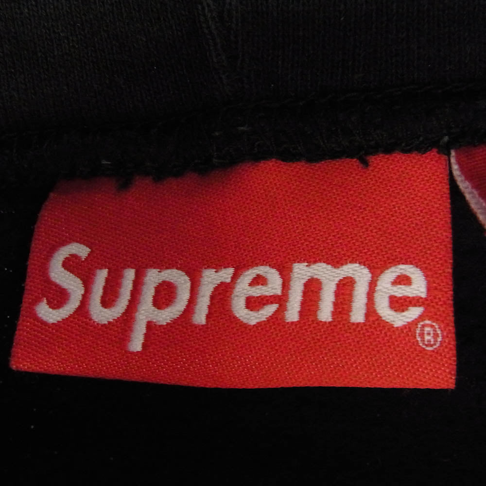 Supreme シュプリーム 19SS Toy Uzi Hooded Sweatshirt ピストル グラフィック刺繍 スウェット パーカー ブラック系 L【中古】