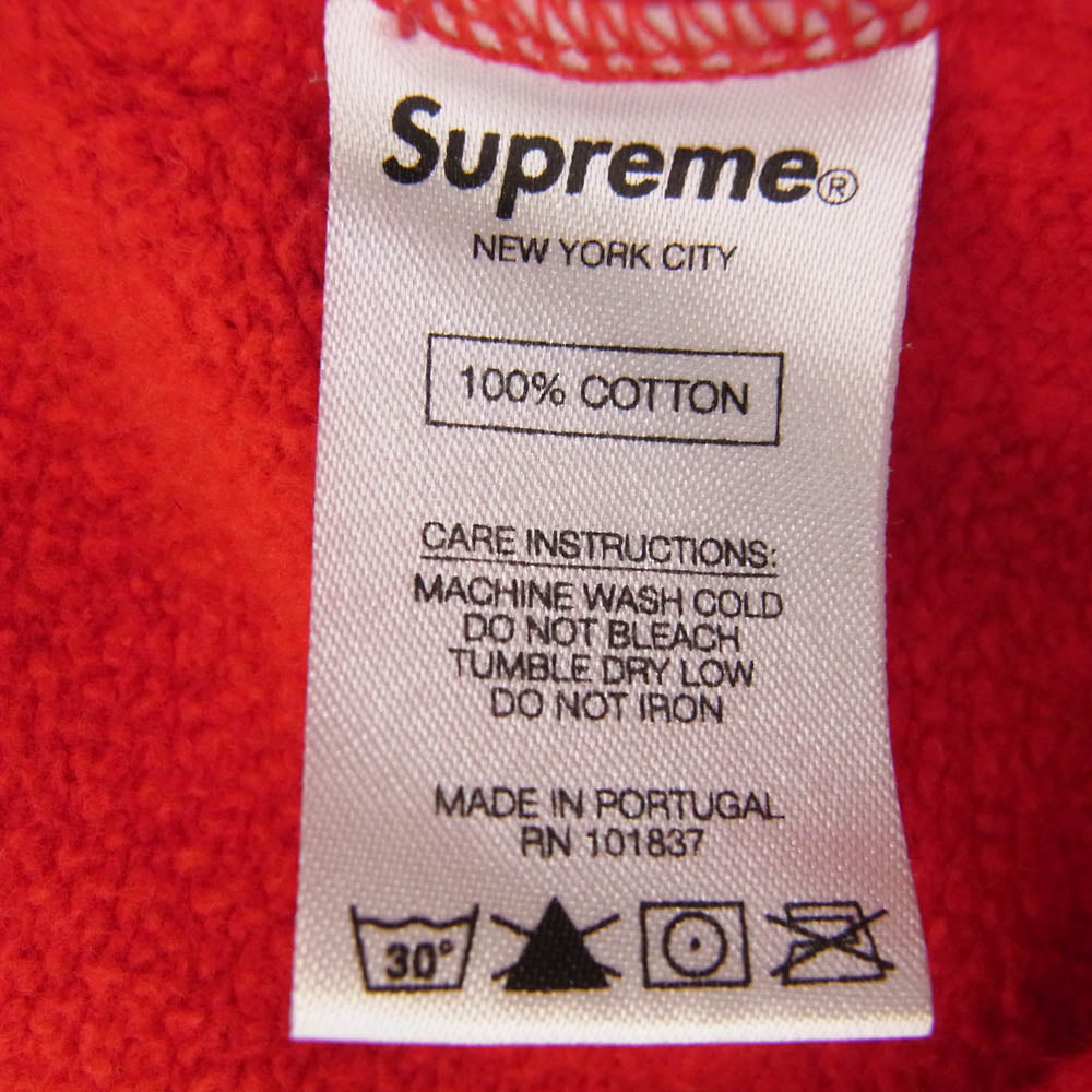 Supreme シュプリーム 18AW Love or Hate Hooded Sweatshirt ラブ オア ヘイト プルオーバー パーカー レッド系 M【中古】