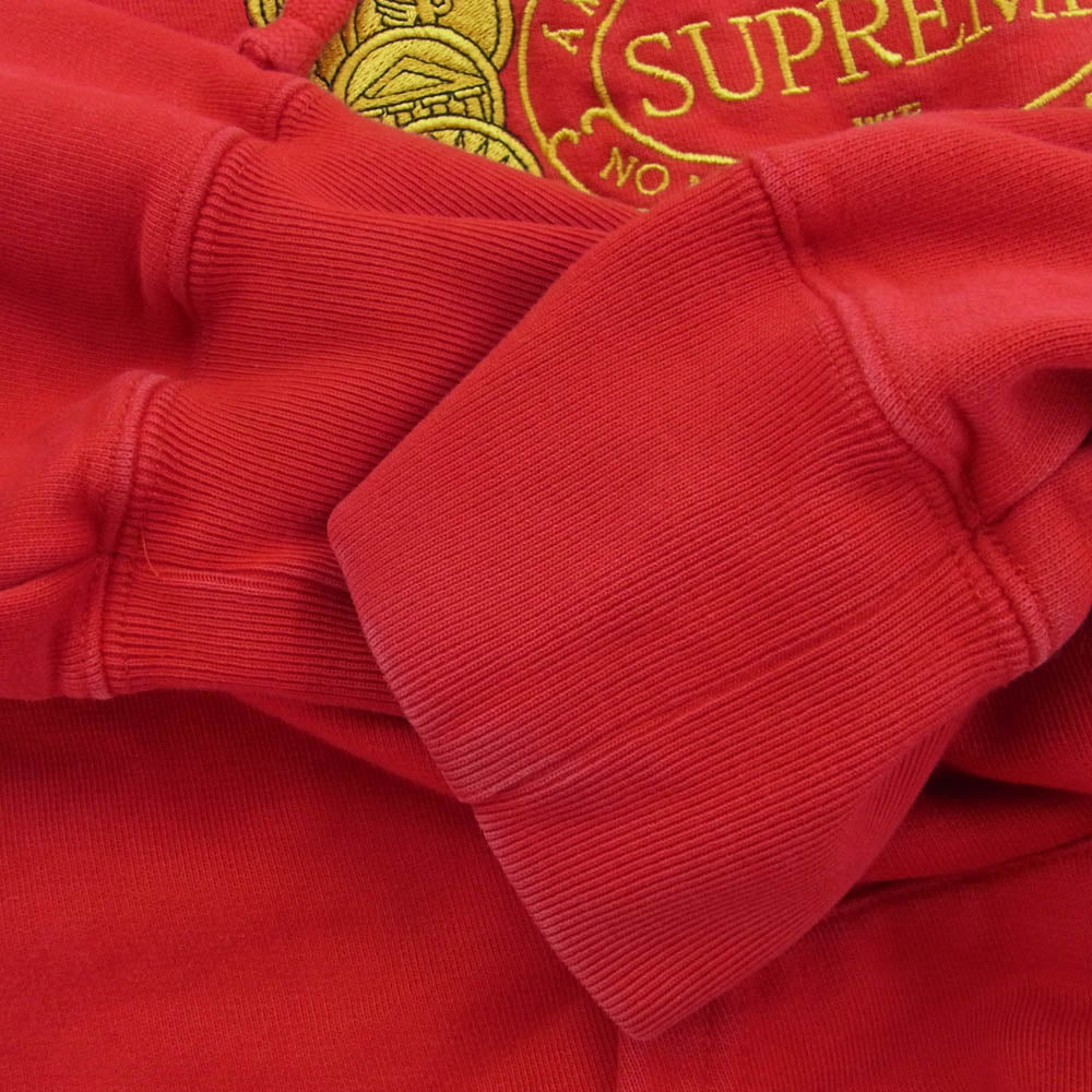 Supreme シュプリーム 18AW Love or Hate Hooded Sweatshirt ラブ オア ヘイト プルオーバー パーカー レッド系 M【中古】