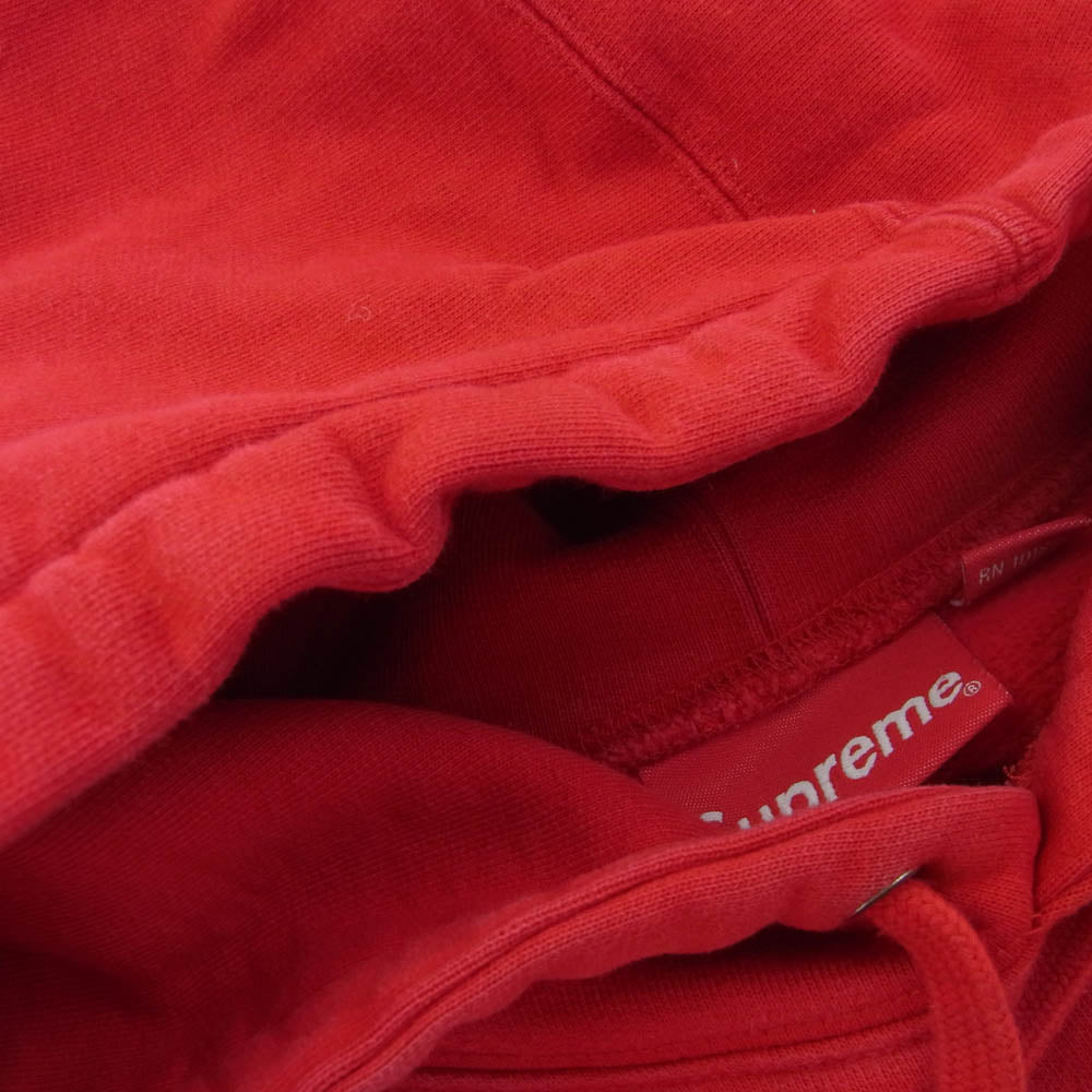Supreme シュプリーム 18AW Love or Hate Hooded Sweatshirt ラブ オア ヘイト プルオーバー パーカー レッド系 M【中古】