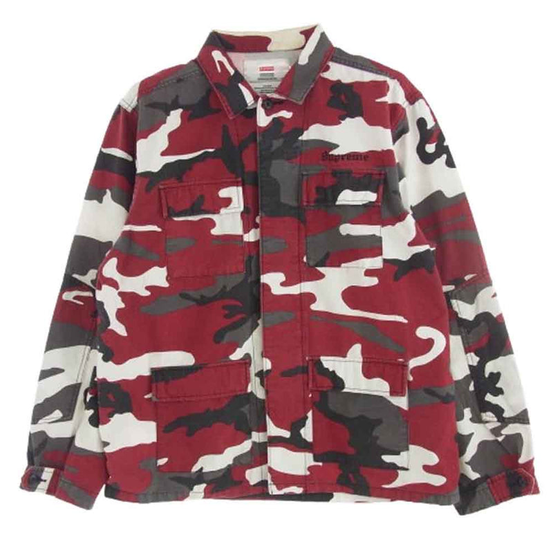 Supreme シュプリーム 18SS Hellraiser BDU Shirt Hell on Earth ピンヘッド 長袖 シャツ レッド系 M【中古】