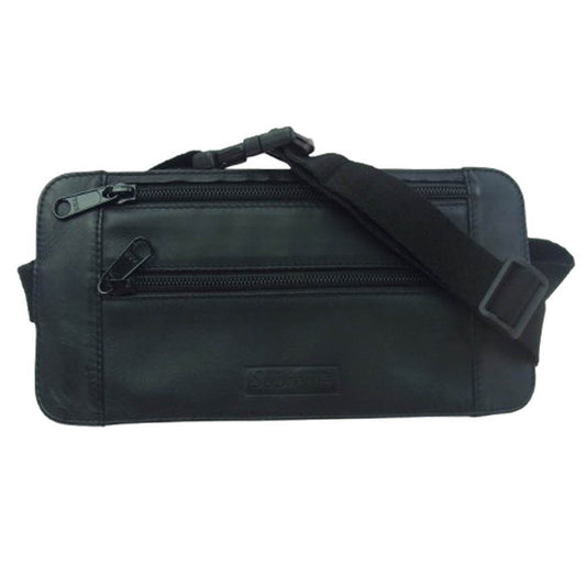 Supreme シュプリーム 19SS Leather Waist Shoulder Pouch Bag レザー ウエスト ショルダー バッグ ポーチ ブラック系【中古】