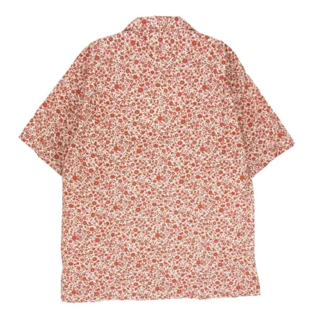 KATO カトー KS2313051 小花柄 オープンカラー 半袖 シャツ レッド系 S【新古品】【未使用】【中古】