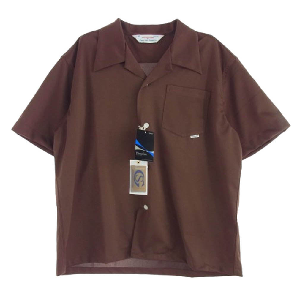 シュガーアンドコー SGR-SH15 beach resort shirt 半袖 オープンカラー RENGA レンガ ブラウン系 M【新古品】【未使用】【中古】