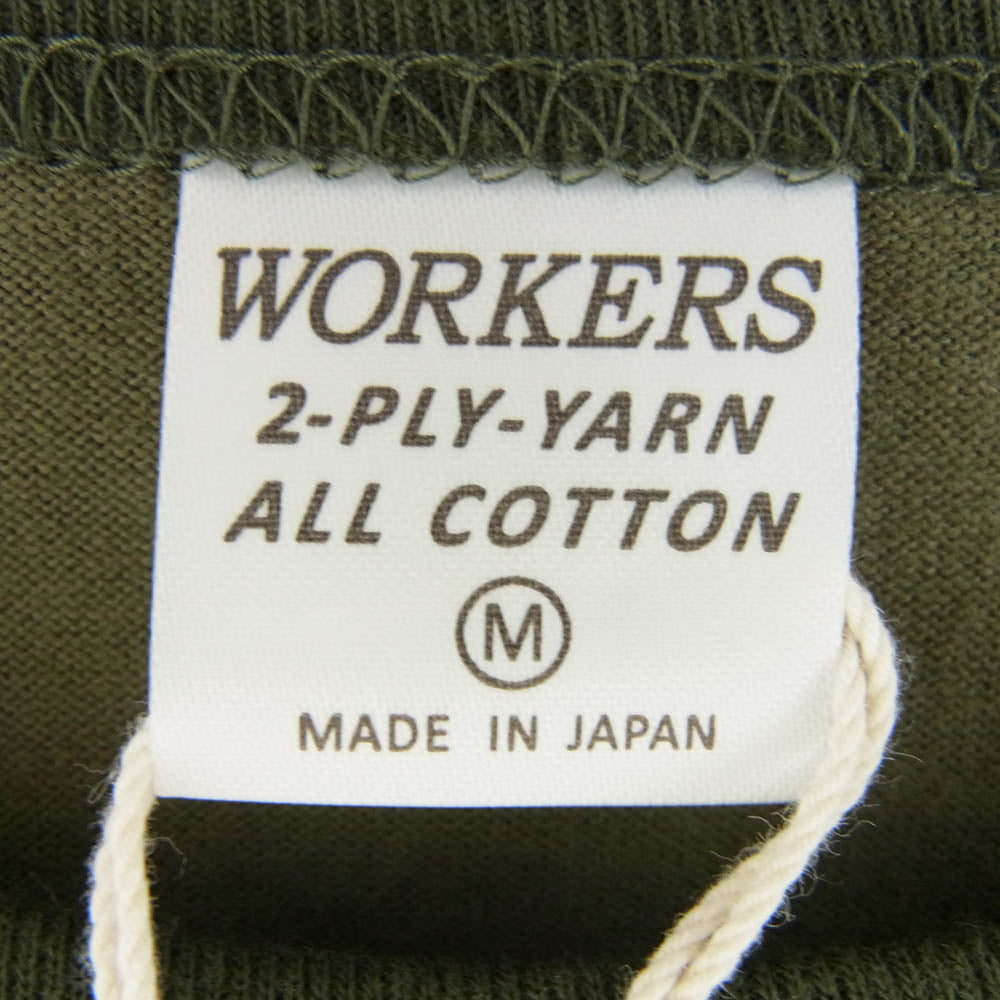 ワーカーズ 2 PLY Sweat Shirt スウェット 長袖 Tシャツ グリーン系 M【新古品】【未使用】【中古】