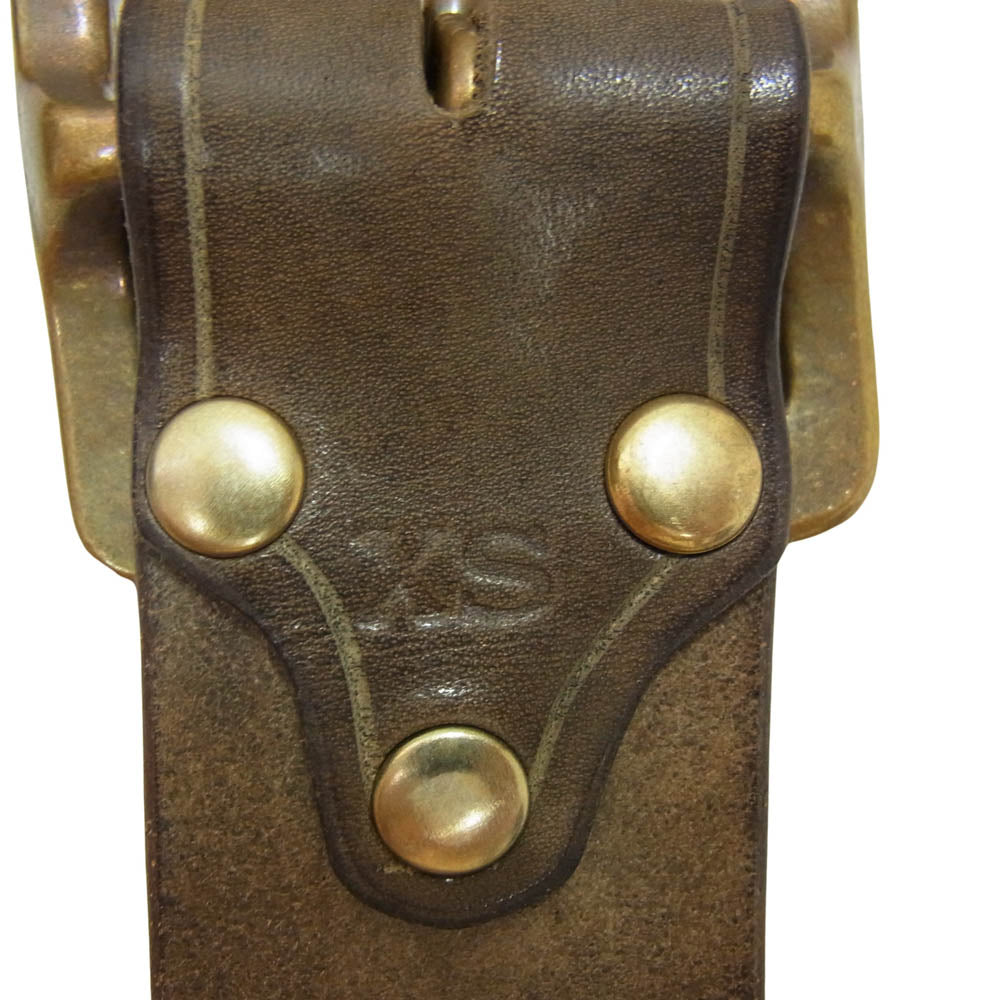 VASCO ヴァスコ VS-602 LEATHER GARRISON BELT レザー ベルト ダークブラウン系 XS【極上美品】【中古】