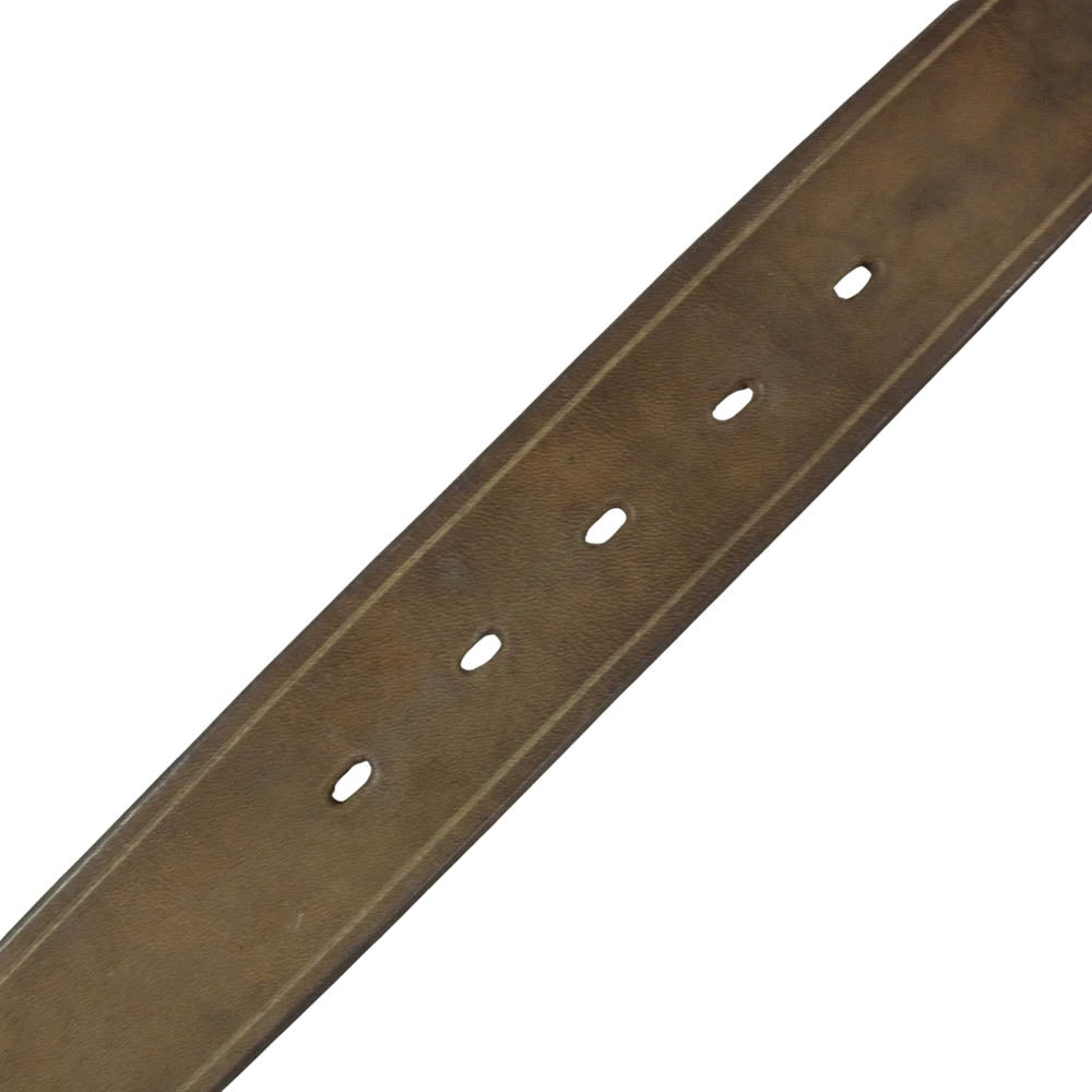 VASCO ヴァスコ VS-602 LEATHER GARRISON BELT レザー ベルト ダークブラウン系 XS【極上美品】【中古】