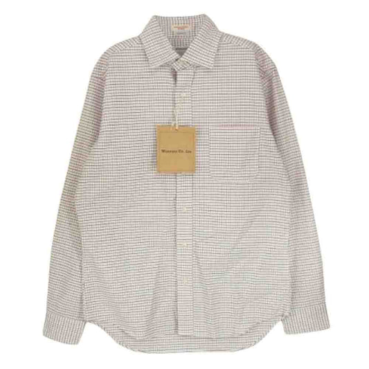 ワーカーズ Modified Wide Spread Shirt 長袖 チェック シャツ マルチカラー系 14【新古品】【未使用】【中古】