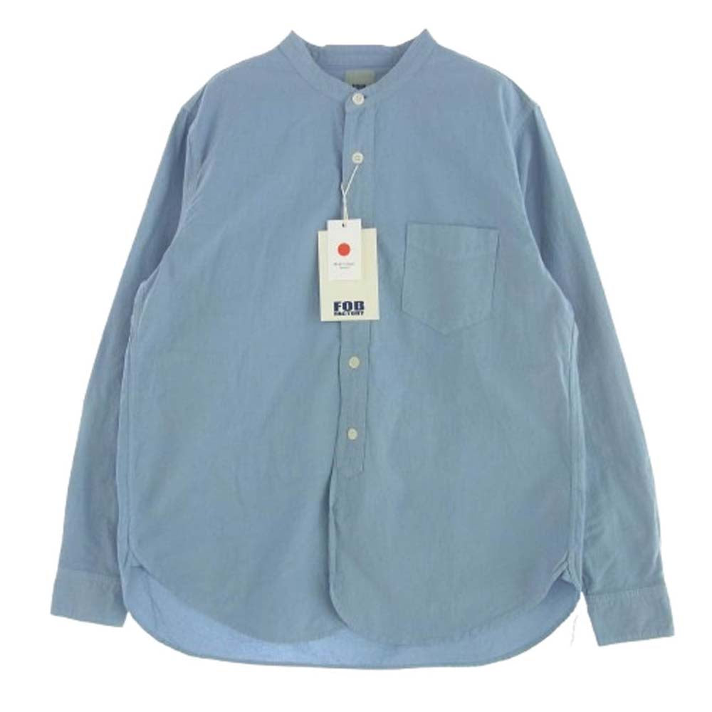 FOB ファクトリー F3464 DYED BAND COLLAR SHIRT ダイ バンド FOB ファクトリー F3464 DYED BAND COLLAR SHIRT ダイ バンド