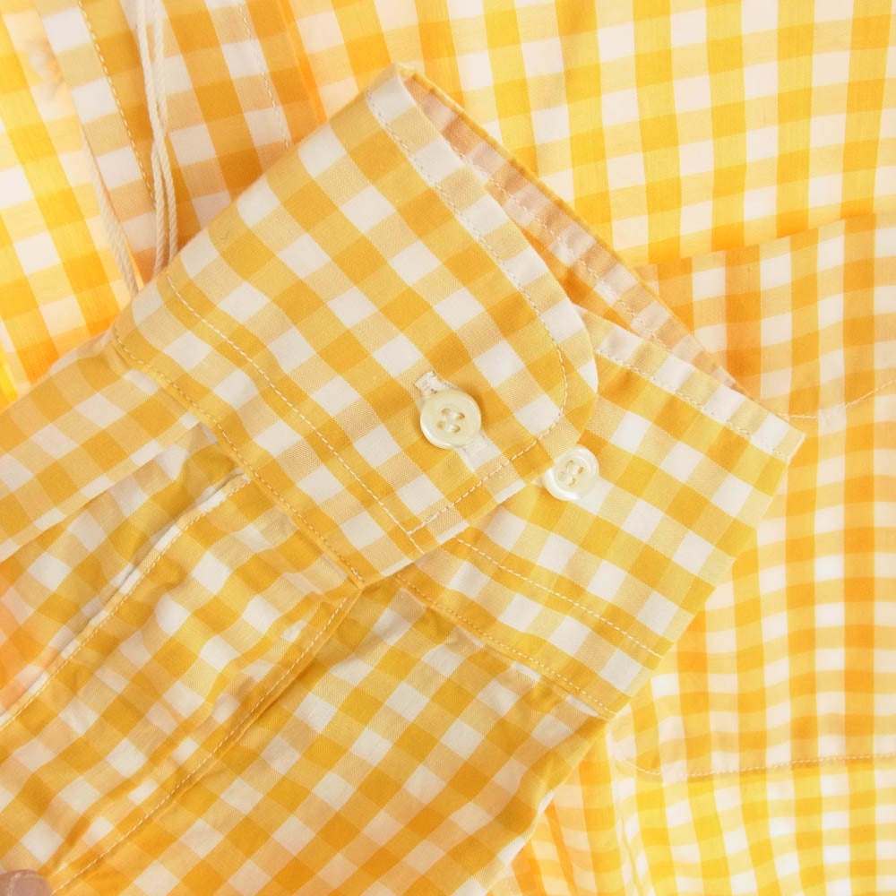 ワーカーズ Modified BD 長袖 チェック シャツ イエロー系 15【新古品】【未使用】【中古】