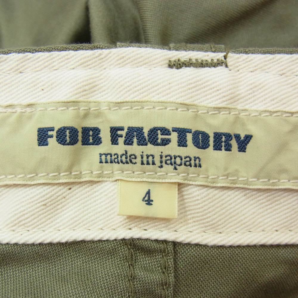 FOB ファクトリー F0534 M-65 FIELD CARGO PANTS フィールド カーゴ パンツ カーキ系 LL【新古品】【未使用】【中古】