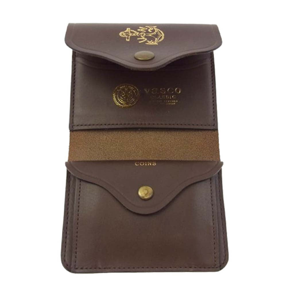 VASCO ヴァスコ LEATHER NAVAL POCKET WALLET ポケット ウォレット 財布 ブラウン系【美品】【中古】