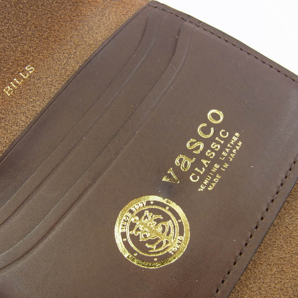 VASCO ヴァスコ LEATHER NAVAL POCKET WALLET ポケット ウォレット 財布 ブラウン系【美品】【中古】