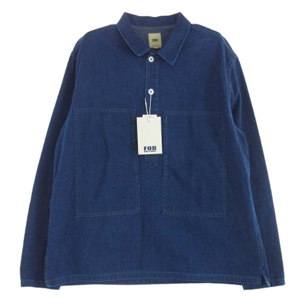 FOB ファクトリー F2442 U.S ARMY DENIM P/O JKT USアーミー デニム ジャケット インディゴブルー系 XL【新古品】【未使用】【中古】