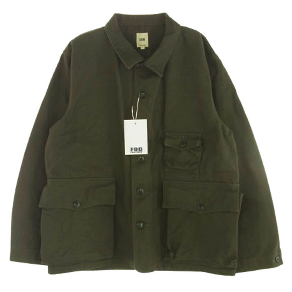 FOB ファクトリー F2448 HUNTING JKT ハンティング ジャケット カーキ系 L【新古品】【未使用】【中古】