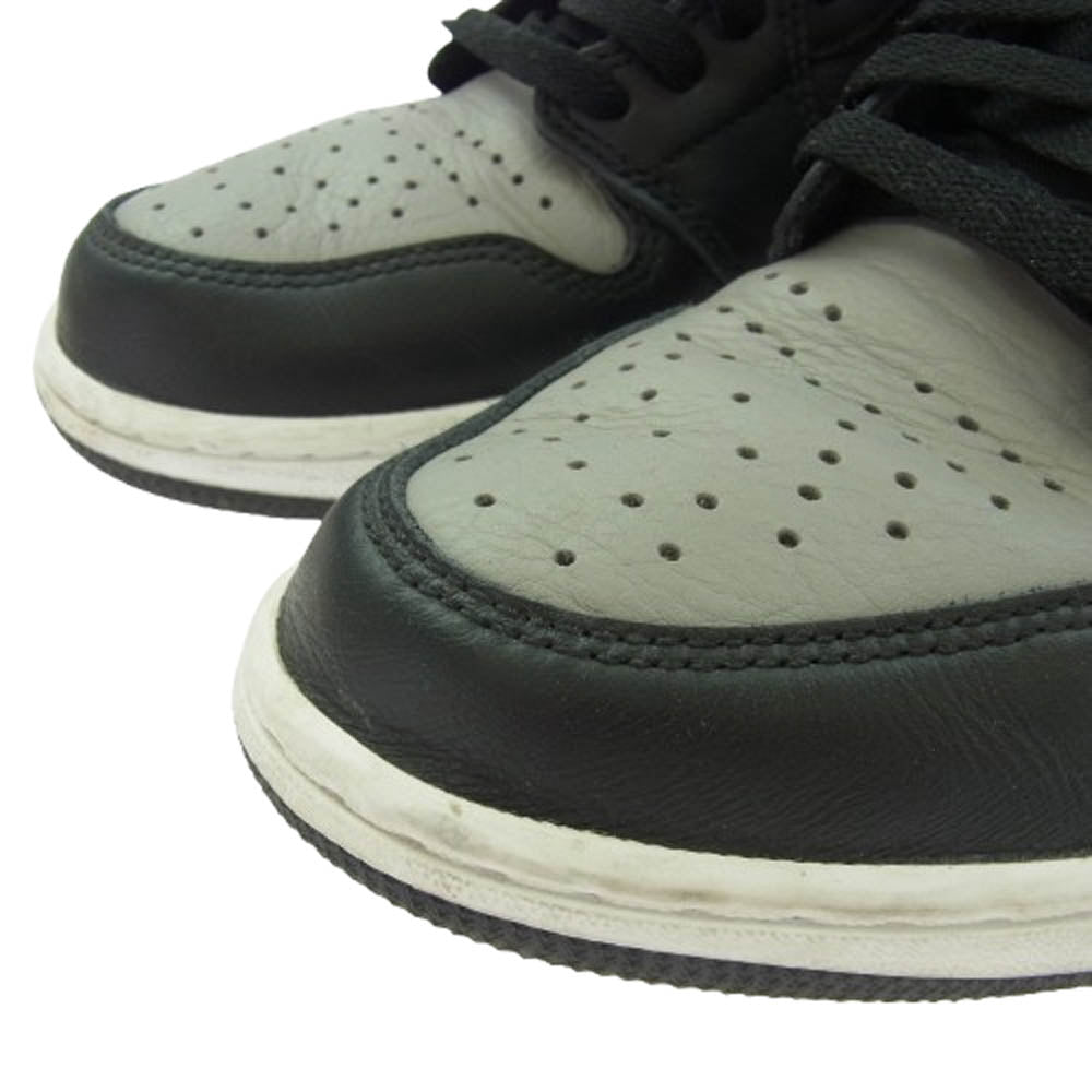 NIKE ナイキ 555088-013 Air Jordan 1 Retro High OG Shadow (2018) エアジョーダン1 レトロ ハイ OG シャドウ (2018) スニーカー ブラック系 グレー系 28.5ｃｍ【中古】