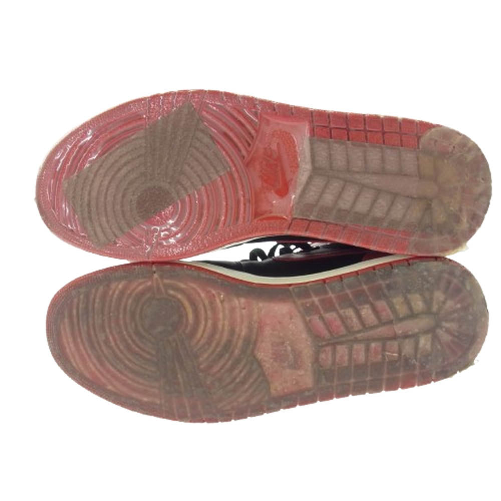 NIKE ナイキ 332550-061 AIR JORDAN 1 RETRO HIGH エアジョーダン 1 レトロ ハイ ディフェンディング モーメント パック シカゴ ブルズ スニーカー レッド系 28.5cm【中古】